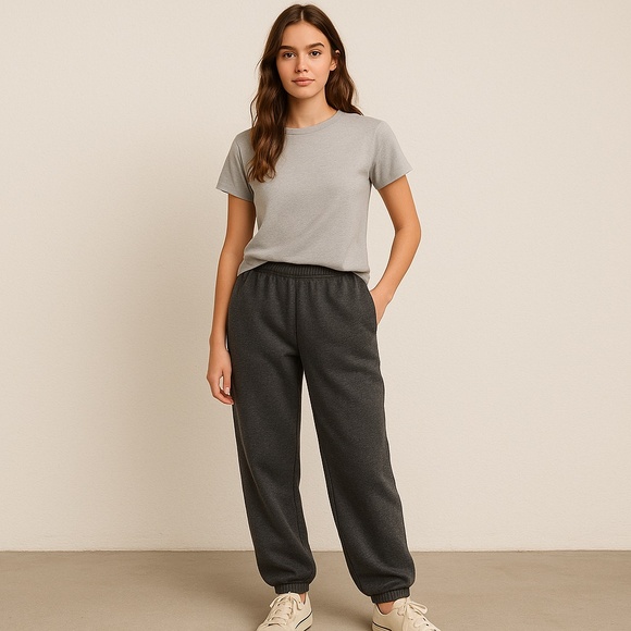 Brandy Melville dark heather grey sweatpants, S - Picture 4 of 4